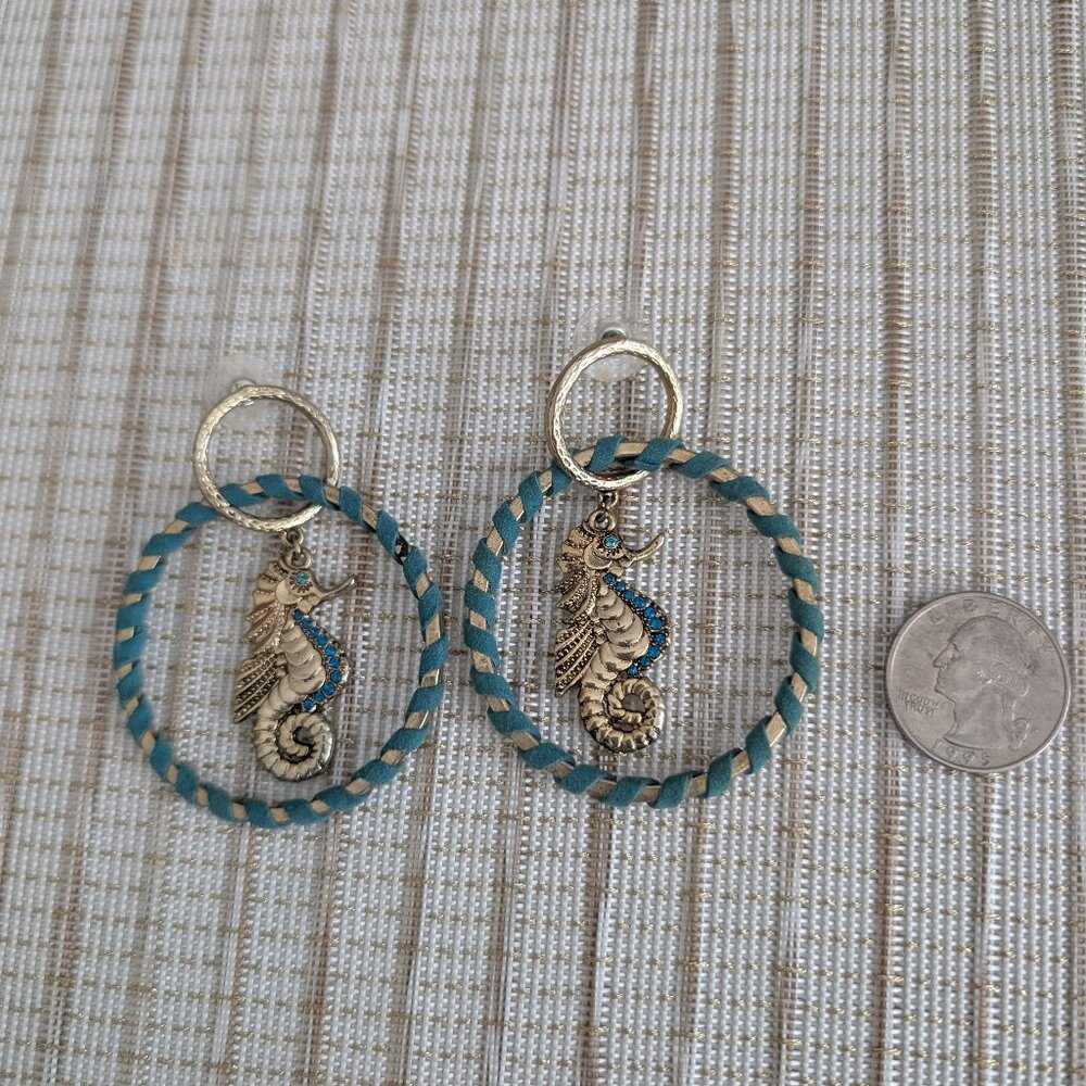 Vintage Betsey Johnson Seahorse Earrings